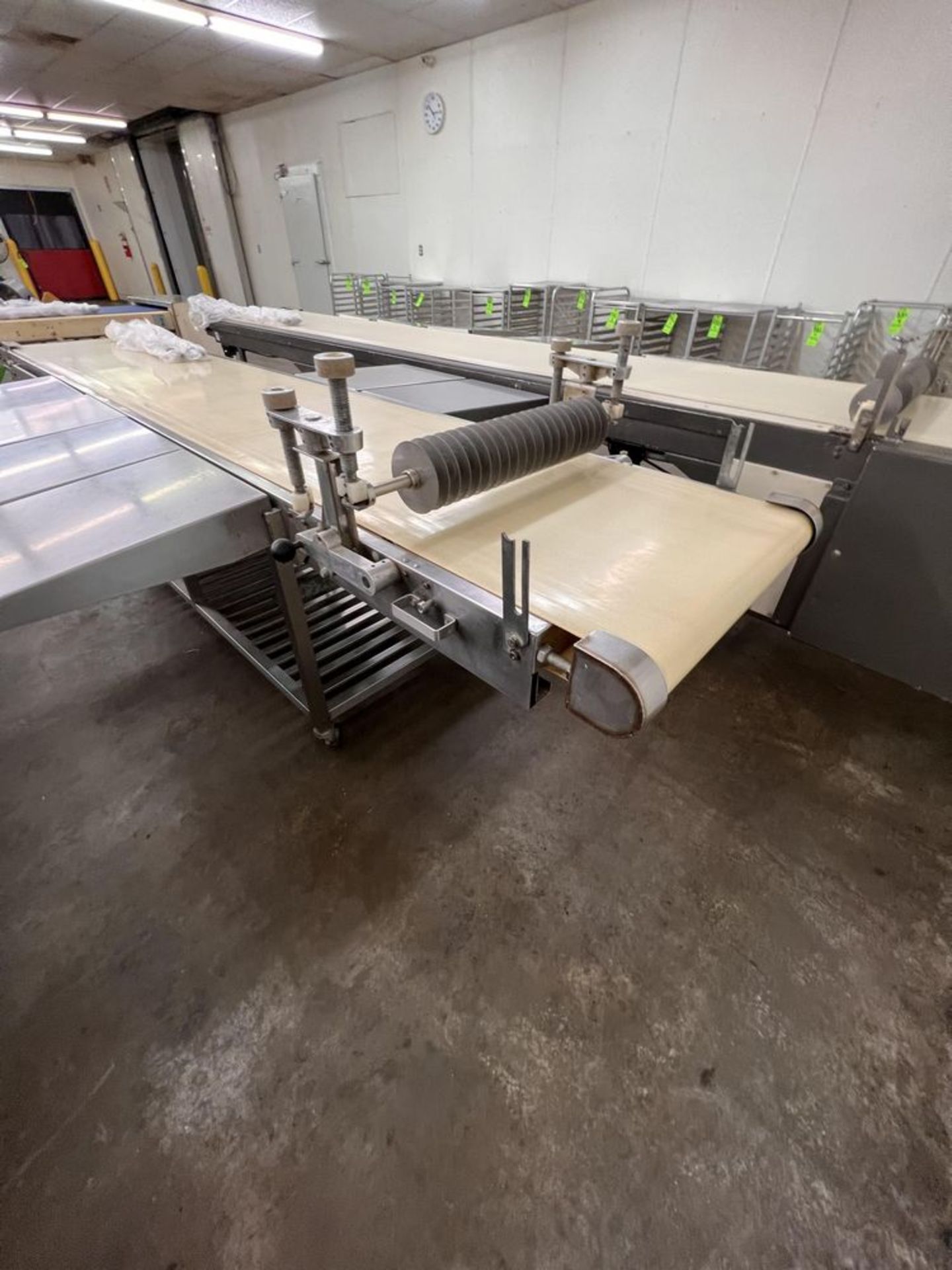 RONDO PORTABLE CONVEYOR WITH DOUGH STRIP CUTTER AND (2) ROLLING PINS, MODEL SFT360, S/N A5132002, - Image 3 of 14