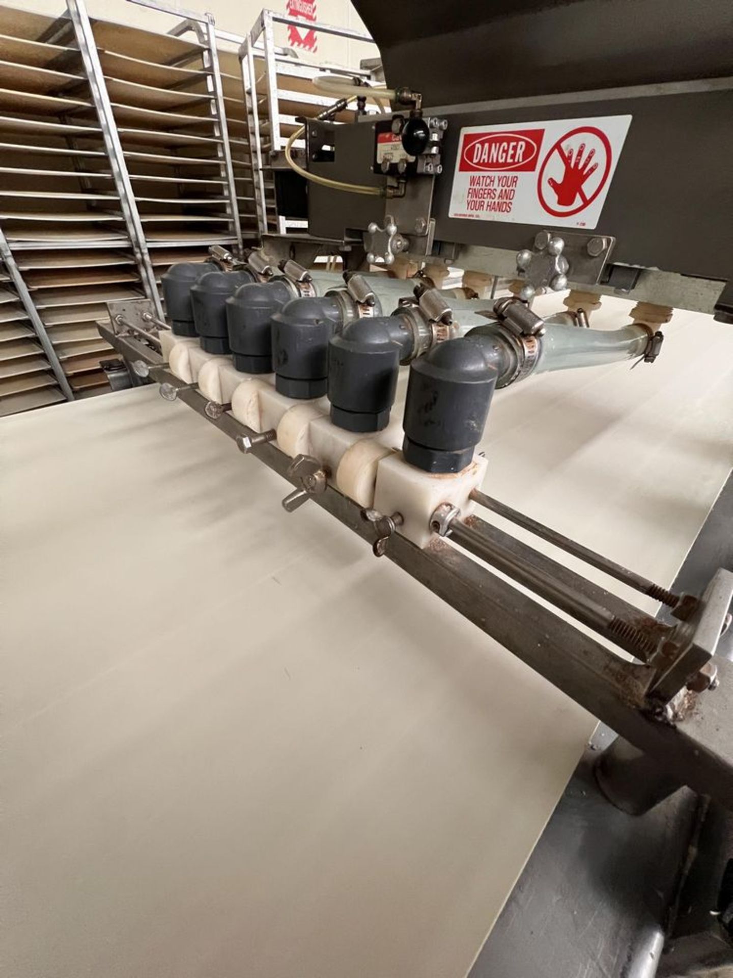 MOLINE SHEETING AND FILLING LINE FOR COOKIES WITH ICING, INCLUDES MOLINE FLOUR AND POWDER DISPENSING - Image 11 of 18