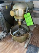 HOBART MIXER, M/N A-200-F, S/N 1498766, SPEED 1725, WITH 1/3 HP MOTOR, 115 VOLTS, 1 PHASE, WITH S/