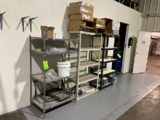 (3) PLASTIC SHELVING UNITS WITH CONTENTS (LOCATED IN HERMITAGE, PA)