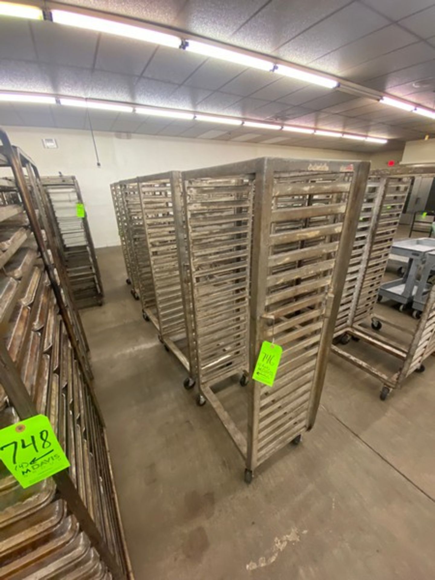 (5) PORTABLE BAKING PAN RACKS, MOUNTED ON CASTERS (LOCATED IN HERMITAGE, PA) - Image 2 of 3