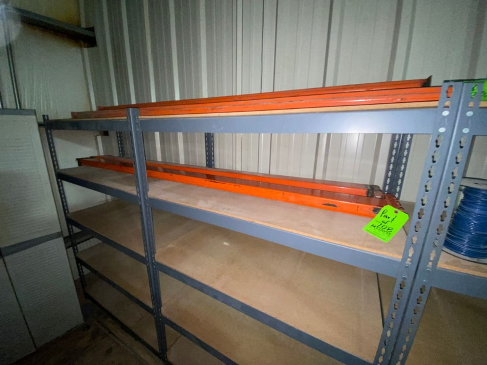 LOT OF ASSORTED PALLET RACKING PARTS, INCLUDES CROSS BEAMS & 1-VERTICAL BEAM (LOCATED IN HERMINIE, - Image 2 of 4