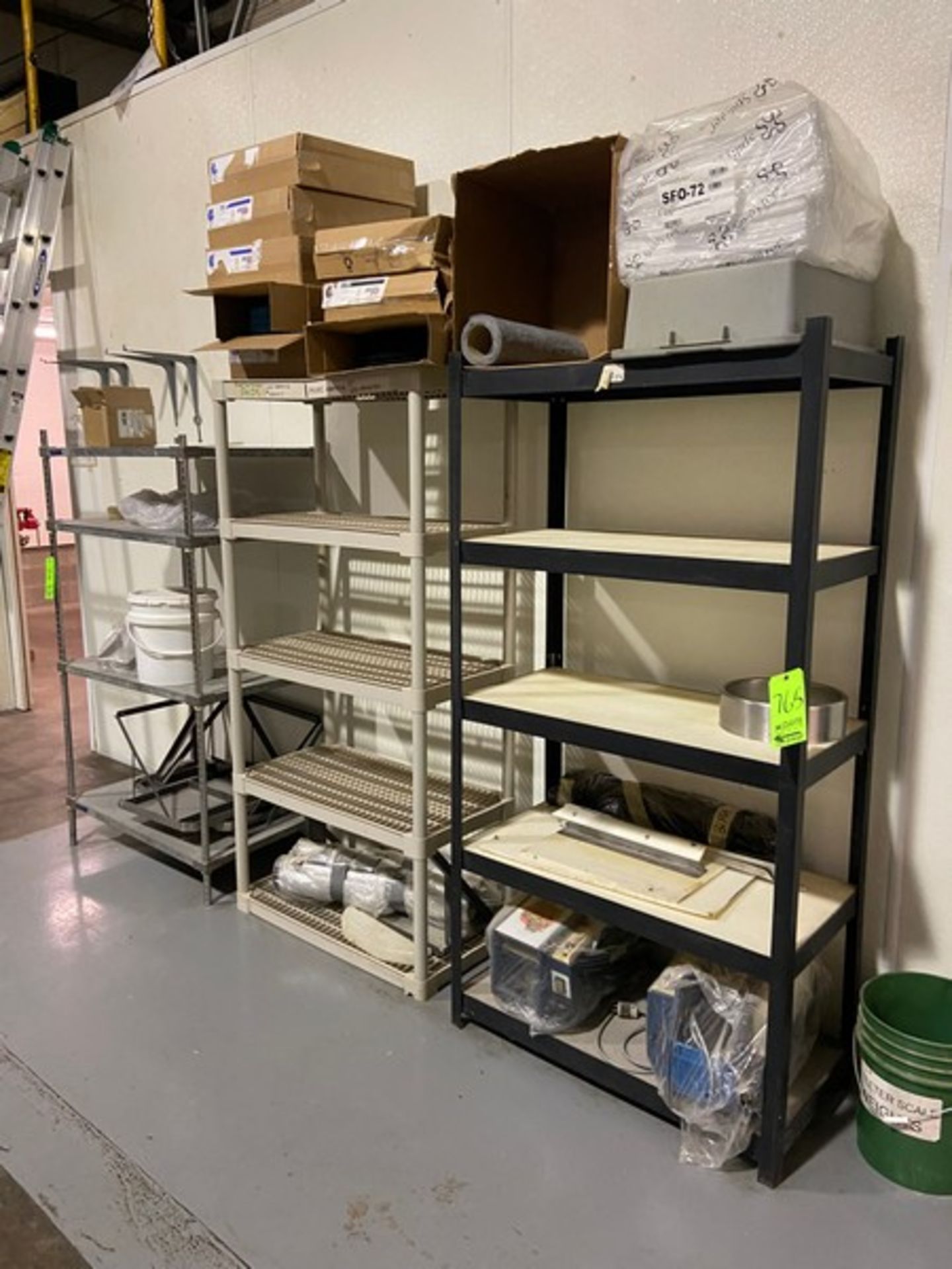 (3) PLASTIC SHELVING UNITS WITH CONTENTS (LOCATED IN HERMITAGE, PA) - Image 2 of 4