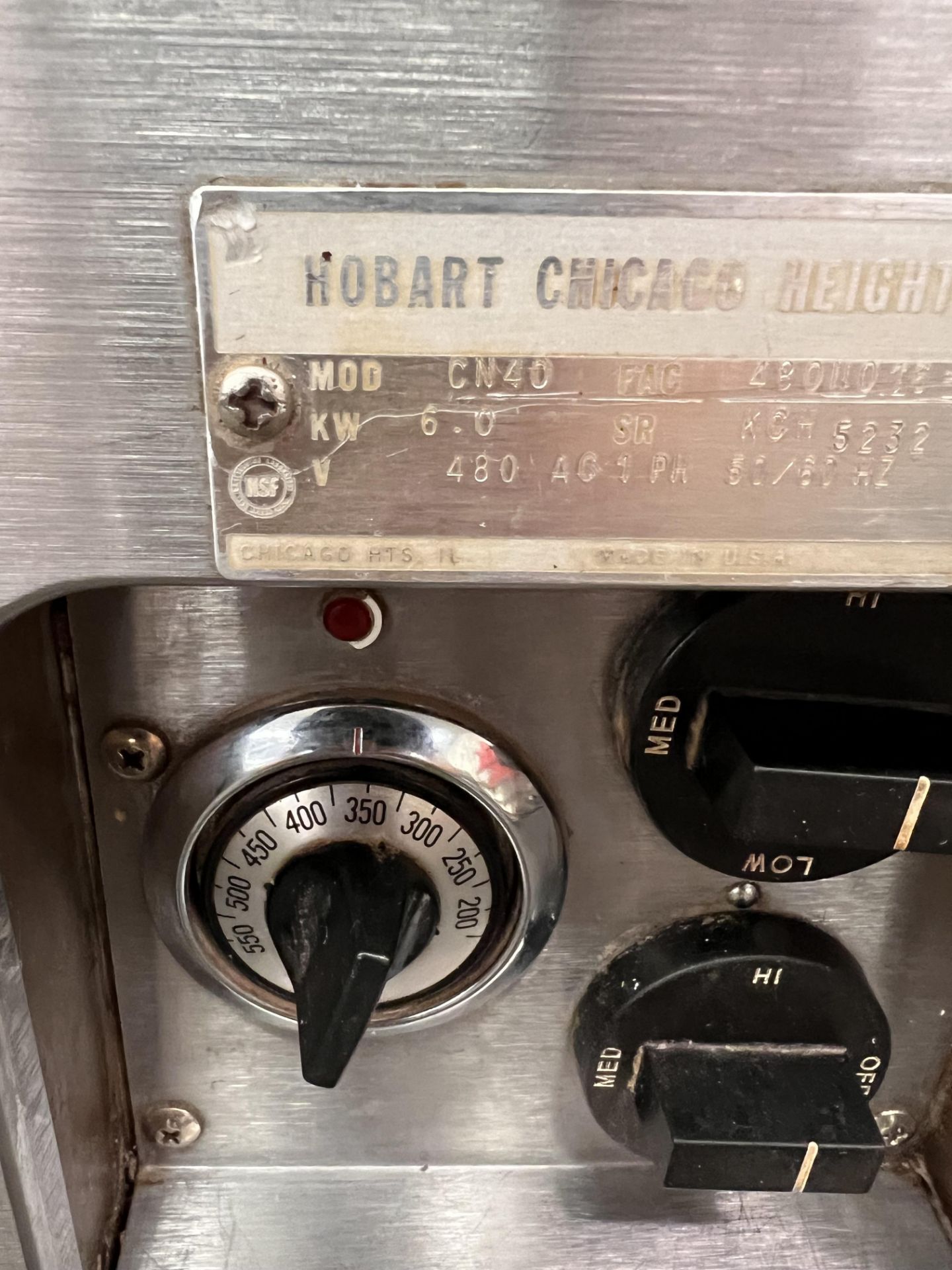 HOBART S/S OVEN, MODEL CN-40, S/N 480N016-C10, APPROX. 24 IN. W X 26 IN. D480, 1 PHASE - Image 2 of 11