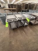 (3) ULINE PUSH CARTS