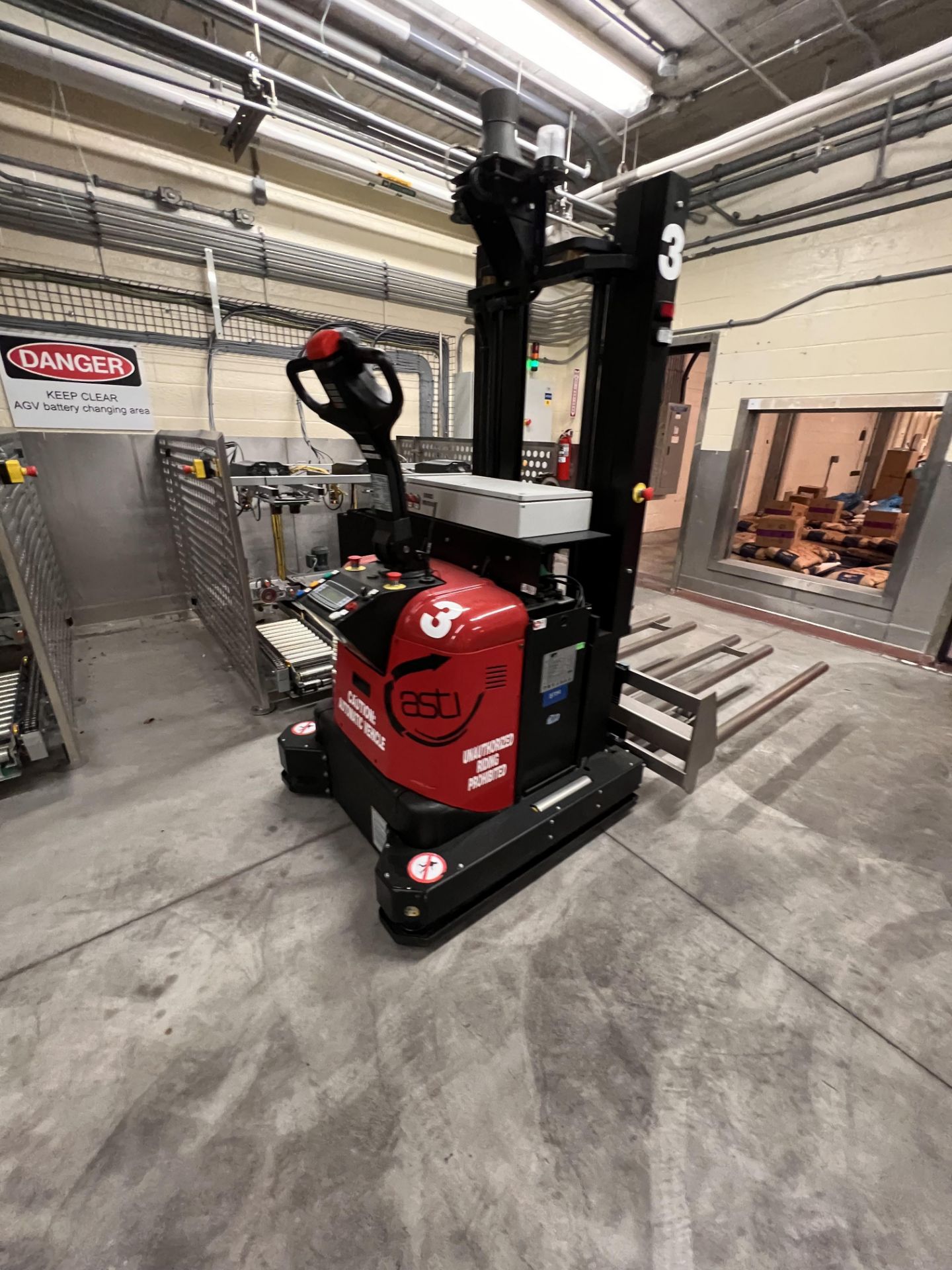 AUTOMATISMOS Y SISTEMAS DE TRANSPORTE INTERNO (ASTI) LASER GUIDED WALKIE STACKER (LGV), MODEL SPE - Bild 2 aus 8