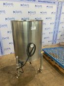 Aprox. 100 Gal. S/S Single Wall Tank, with Bottom Mounted Motor, Internal Dims.: Aprox. 36" Deep x