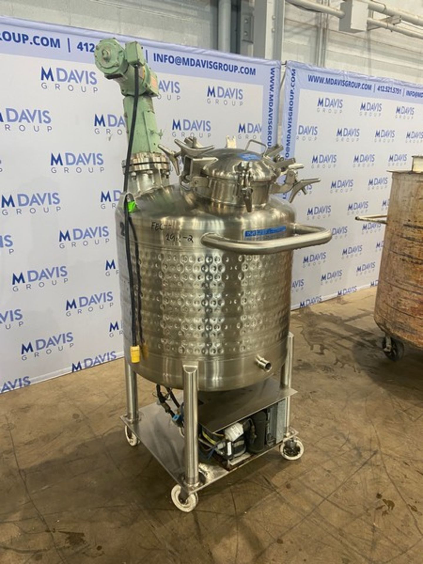 Mueller Aprox. 100 Gal. S/S Jacketed Tank, S/N 134588-3, with Bottom Mounted Self Contained - Image 2 of 9