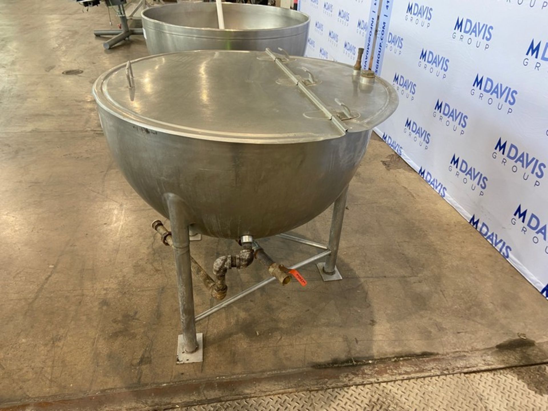 Groen 60 Gal. S/S Kettle, M/N GN 60 SP, S/N 34976A, Working Pressure 100 PSI, Mounted on S/S Legs ( - Image 4 of 7