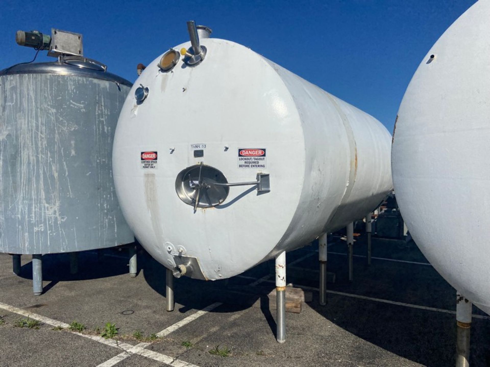 Sprinkman Corp. Aprox. 7,100 Gal. Horizontal  Jacketed Tank, S/N 80-8336, Overall Length:  Aprox. 14 - Image 8 of 15