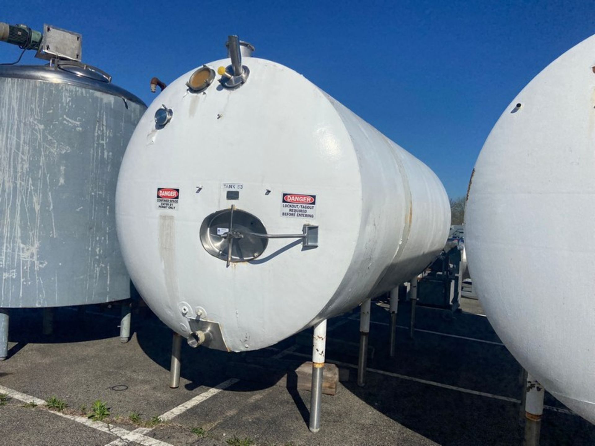 Sprinkman Corp. Aprox. 7,100 Gal. Horizontal  Jacketed Tank, S/N 80-8336, Overall Length:  Aprox. 14 - Image 2 of 15