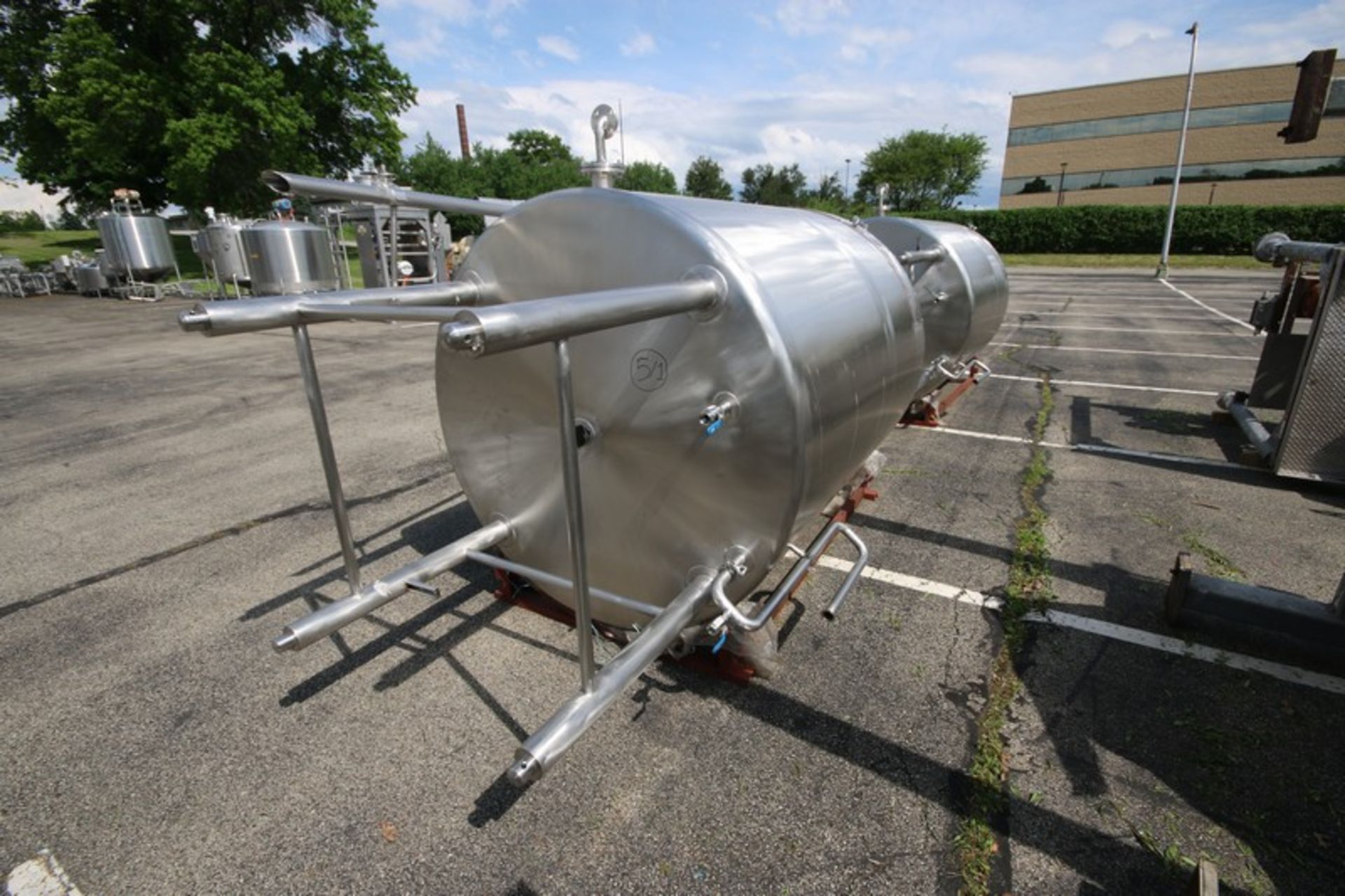 2013-2014 ABC Process Solutions 2,000 LTRS S/S Vertical Butter Tank II, MOC AISI 316, Job No. - Image 6 of 10