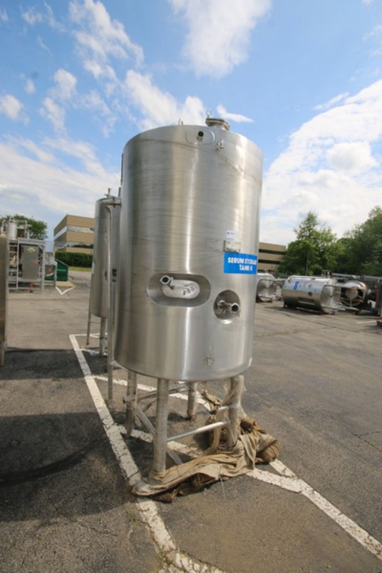 2013 ABC Process Solutions 1,000 LTRS S/S Vertical SERUM Tank, MOC: AISI 316, Job No.: SST 1002, - Bild 2 aus 5