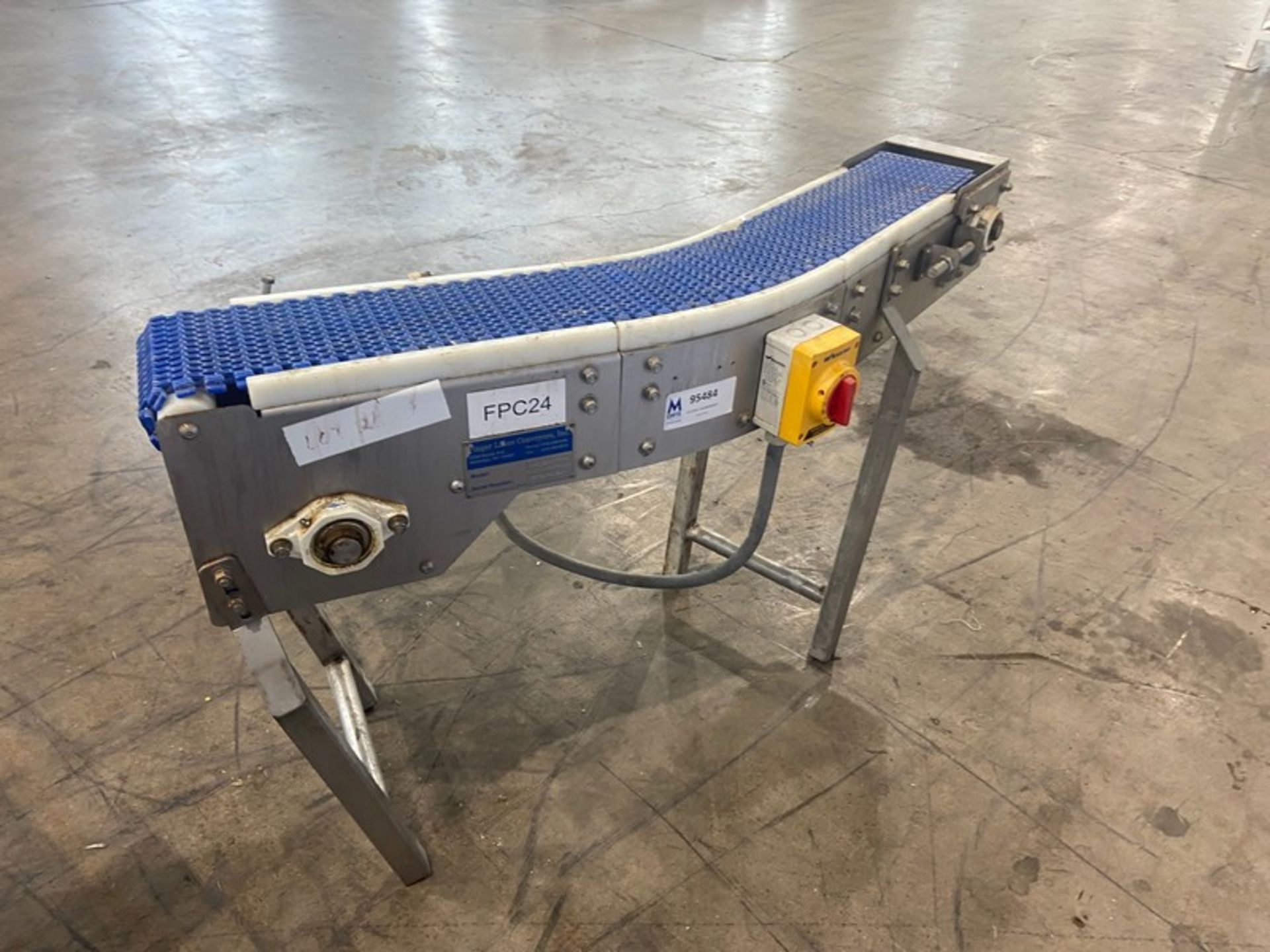 Finger Lakes Conveyor Inc. 1-Section of Conveyor, M/N M-002, S/N 08031-60200, with Aprox. 6" W - Bild 4 aus 6