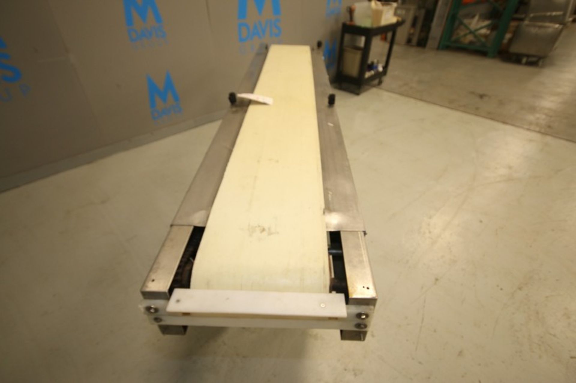 BMD 92" L x 34" H S/S Power Belt Conveyor with 12" Belt, 1/2 hp/1725 rpm, with AD VFD, 230/460V, ( - Image 2 of 6