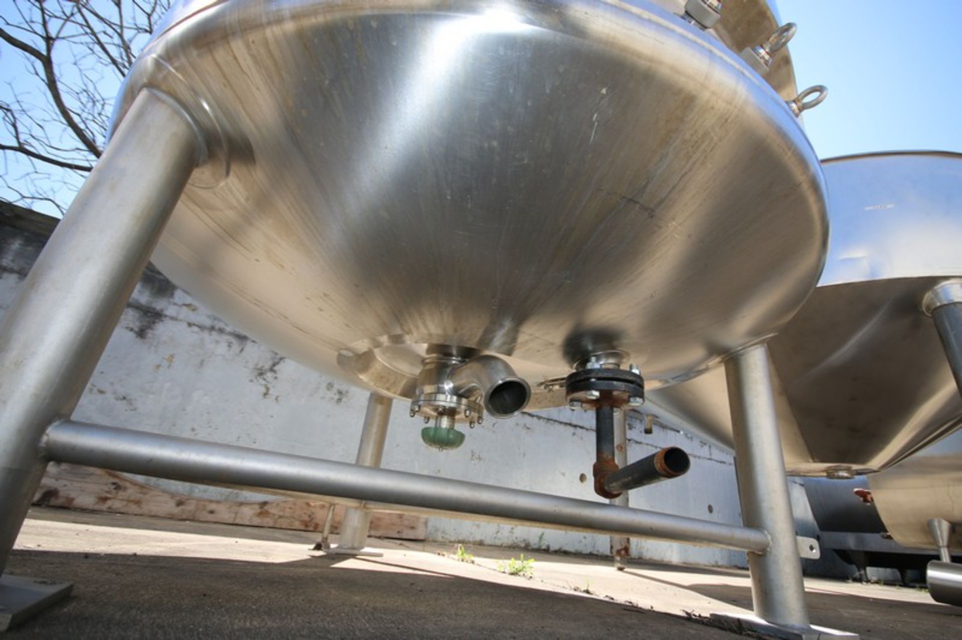 DCI Aprox. 700 Gallon Dome Top, Dome Bottom Jacketed S/S Tank, SN JS2295, MAWP 60/15 psi @ 300°F, - Image 8 of 10