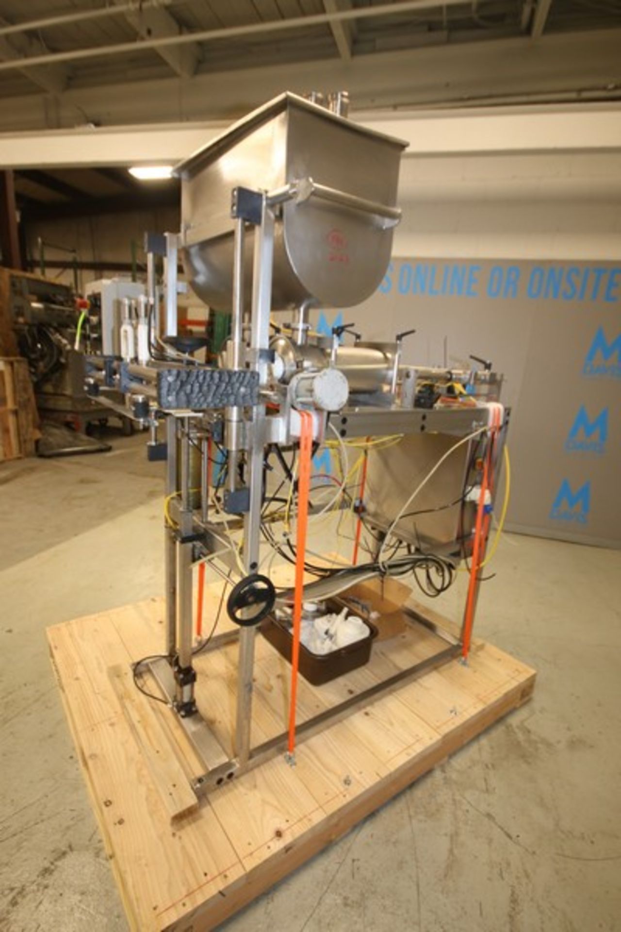 REB Inc. 2-Head S/S Piston Filler, SN IVS-0423, with Filler Bowl with 2" Connections, Control Box - Image 5 of 13