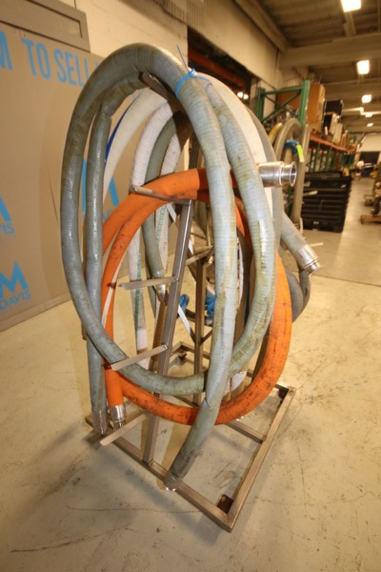 Lot of (8) 2" Transfer Hoses, Clamp Type, (Note: Rack Not Included) (INV#88371)(Located @ the MDG - Image 2 of 2