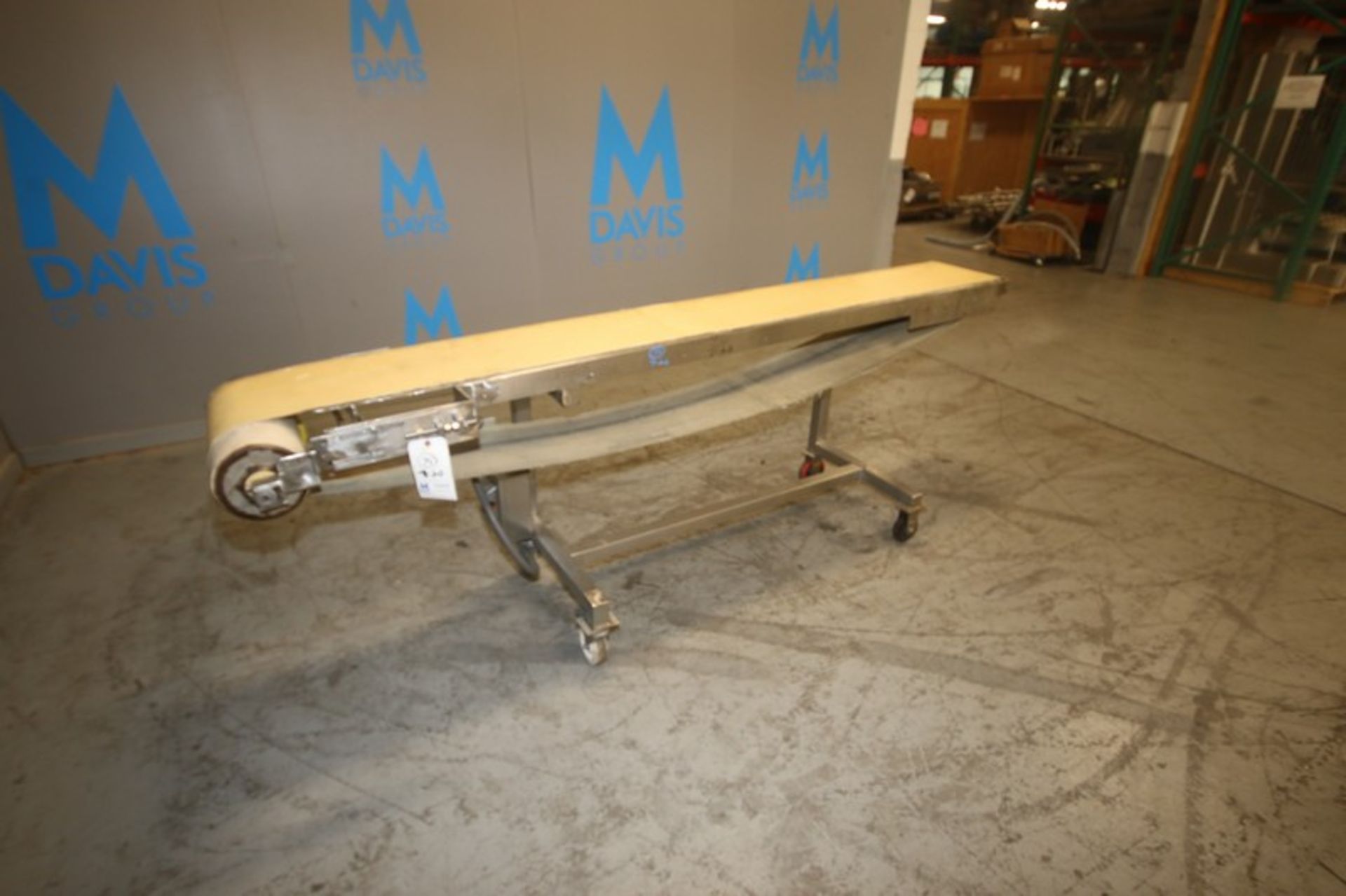 Straight Section of S/S Conveyor, with Aprox. 12" W Belt, Overall Dims.: Aprox. 100" L x 24" W x 35" - Image 2 of 4