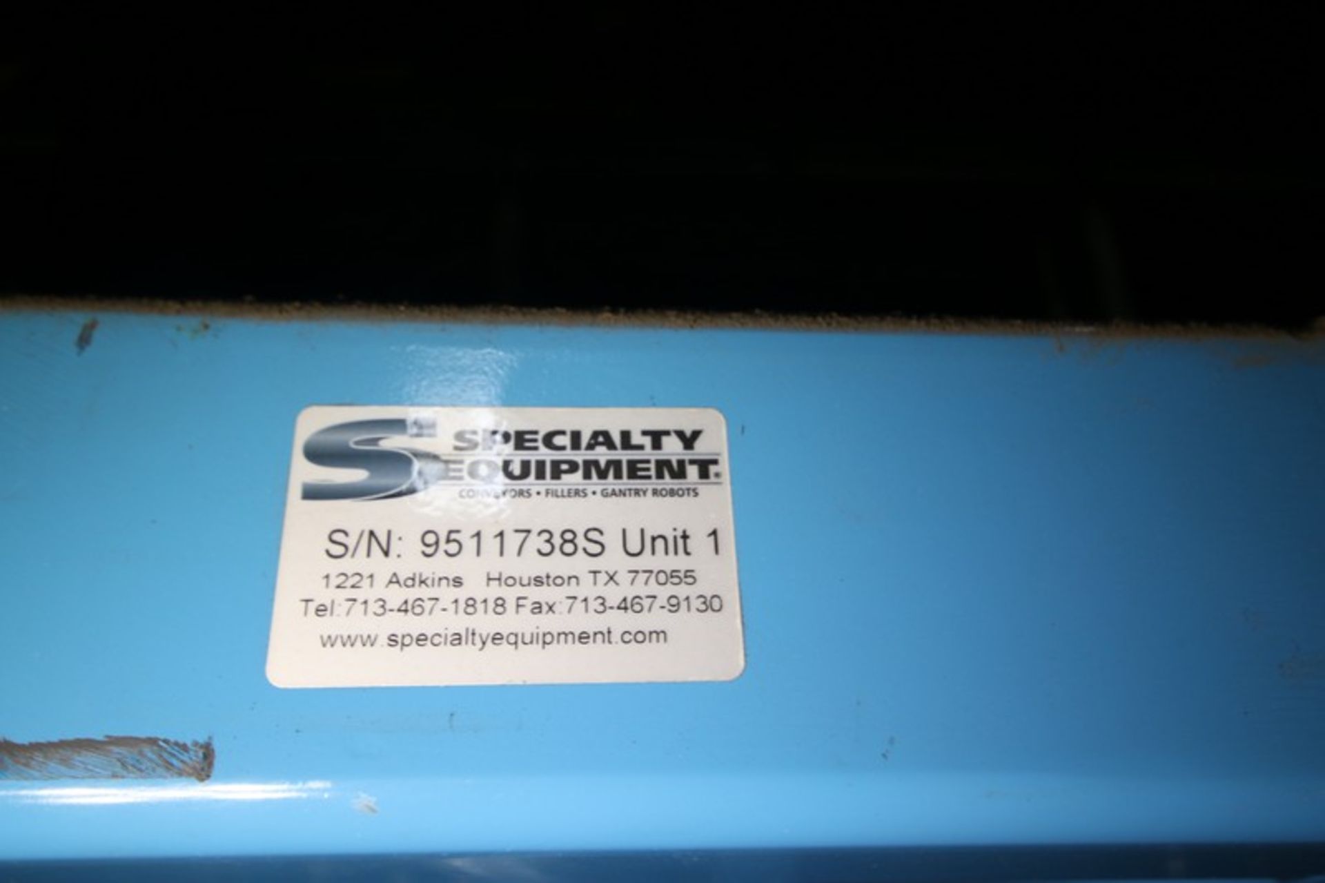 Specially Equipment Conveyor Corp. (SECC) Slip Sheet Dispenser, SN 9511738S - Unit 1, with Allen - Image 8 of 8