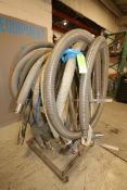 Lot of (8) 2.5" & 3" Transfer Hoses, Clamp Type & Coupler Type, (Note: Rack Not Included) (INV#