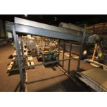 92" L x 12" W Inclined Conveyor, 57" to 67" H, with S/S Belt, Drive & Heat Lamp(INV#65758) (