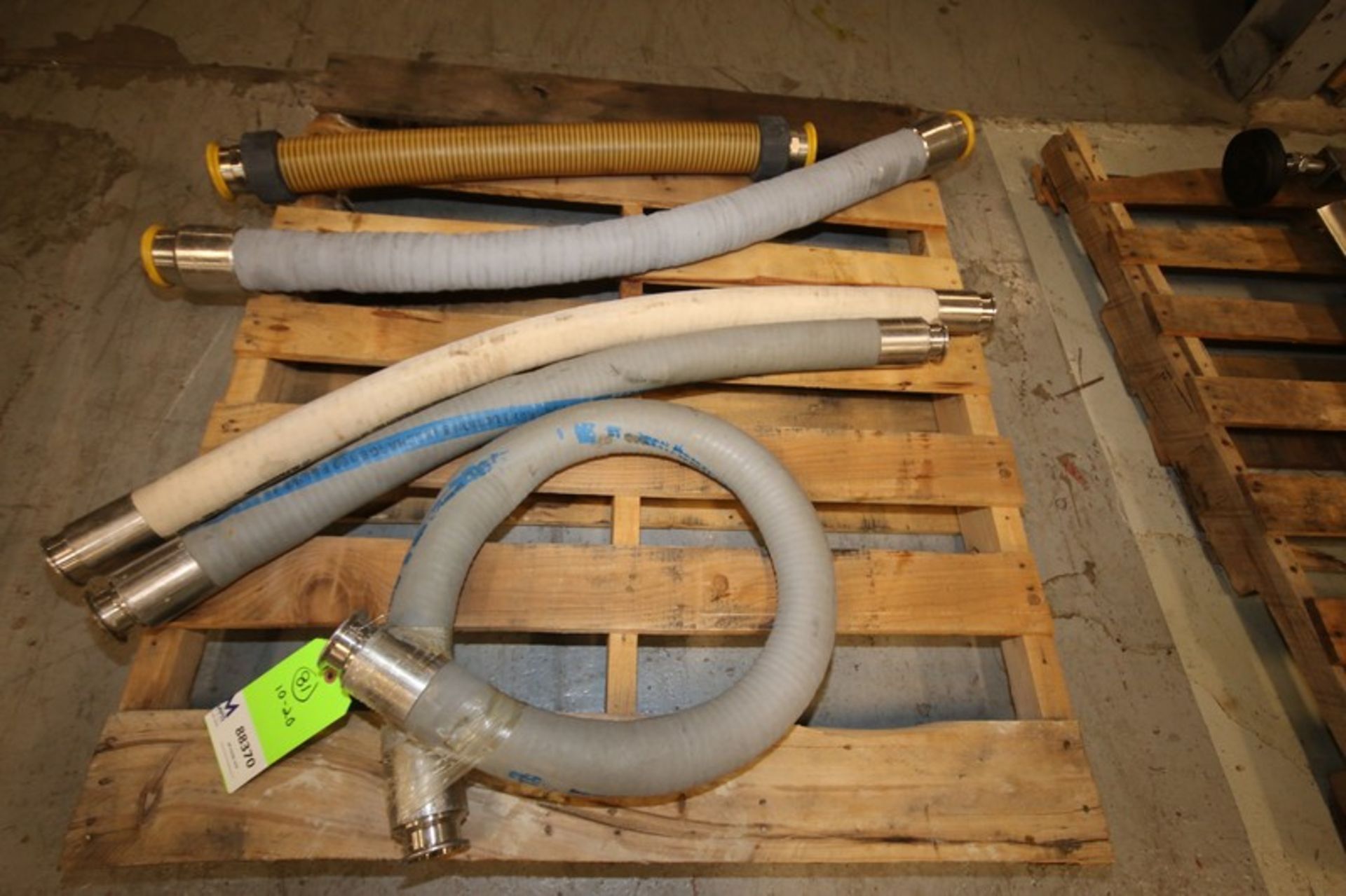Lot of (4) 2" & 2.5" Transfer Hoses, Clamp Type (INV#88370)(Located @ the MDG Auction Showroom in