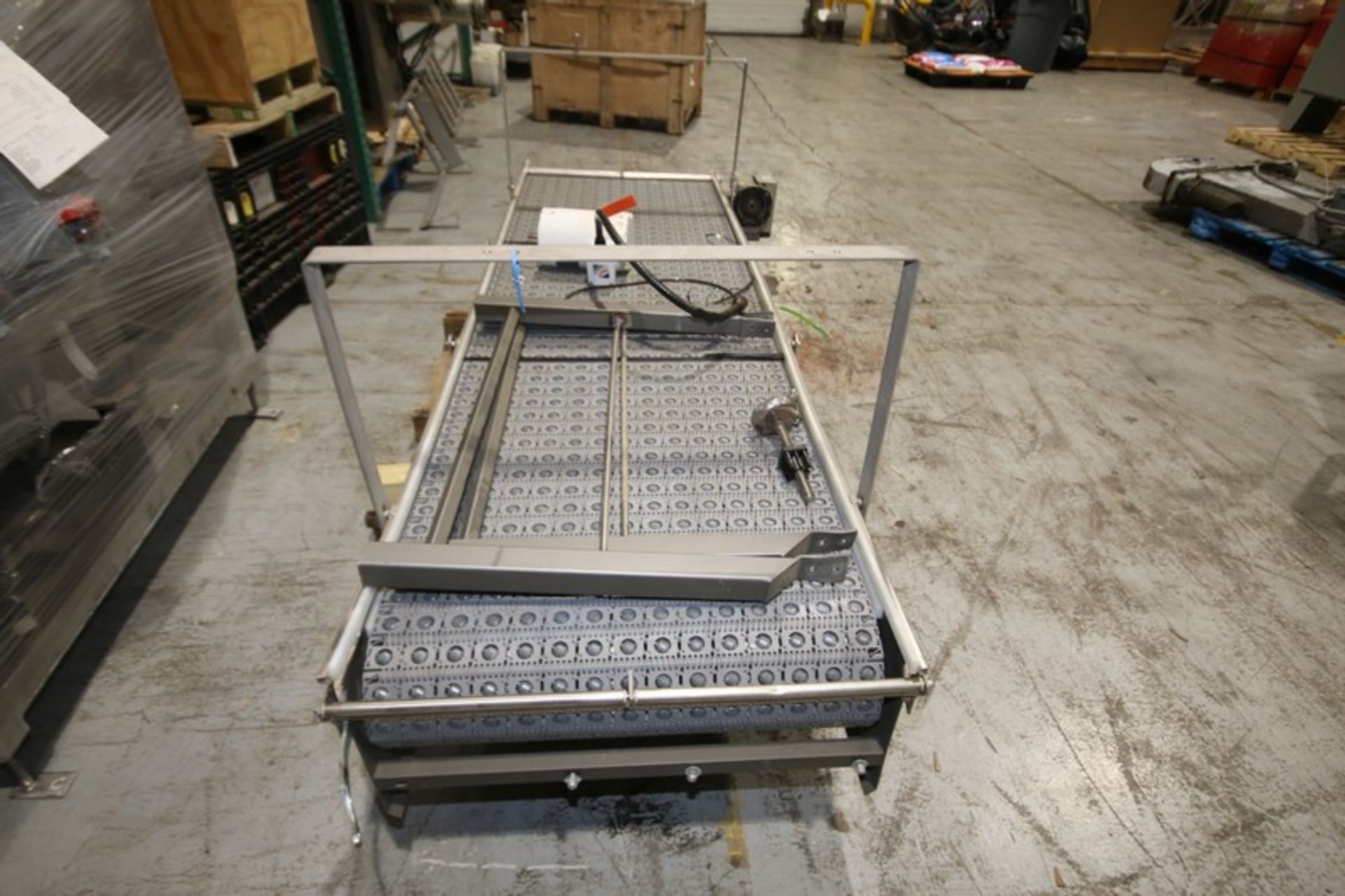 Multi Conveyor LLC 100" L x 29" W S/S Power Belt Conveyor, Job No. DR7F12, with Plastic Intralox - Image 4 of 4