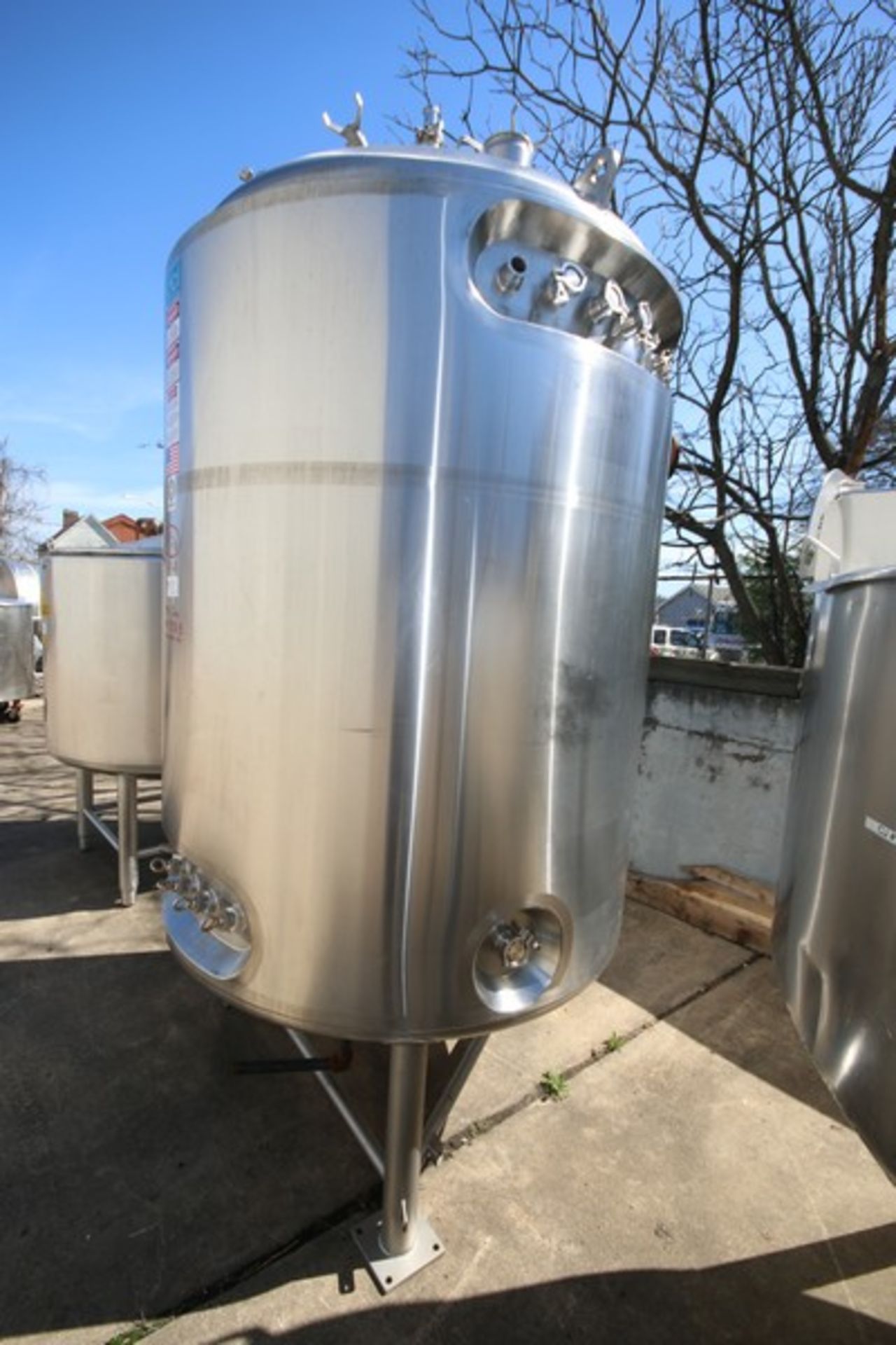 DCI Aprox. 700 Gallon Dome Top, Dome Bottom Jacketed S/S Tank, SN JS2295, MAWP 60/15 psi @ 300°F, - Image 4 of 10