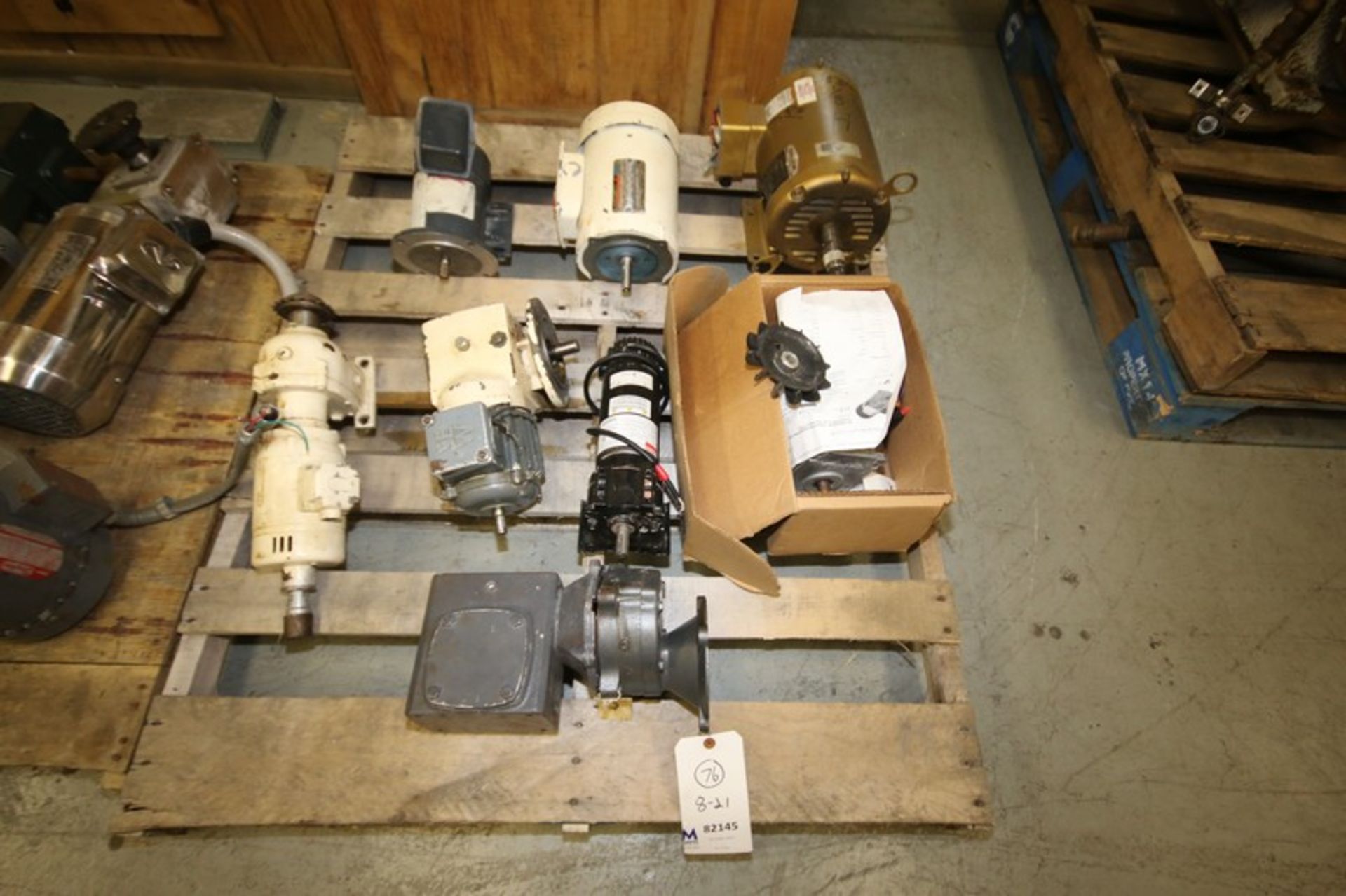 Pallet of Assorted Motors & Drives, Includes Baldor 5 hp / 1750 rpm & Etc. (INV#82145)(Located @ the