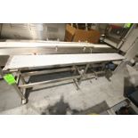 104" L x 12" W x 34" H S/S Belt Conveyor with 110V Drive Motor Mounted on Casters, (INV#66175) (