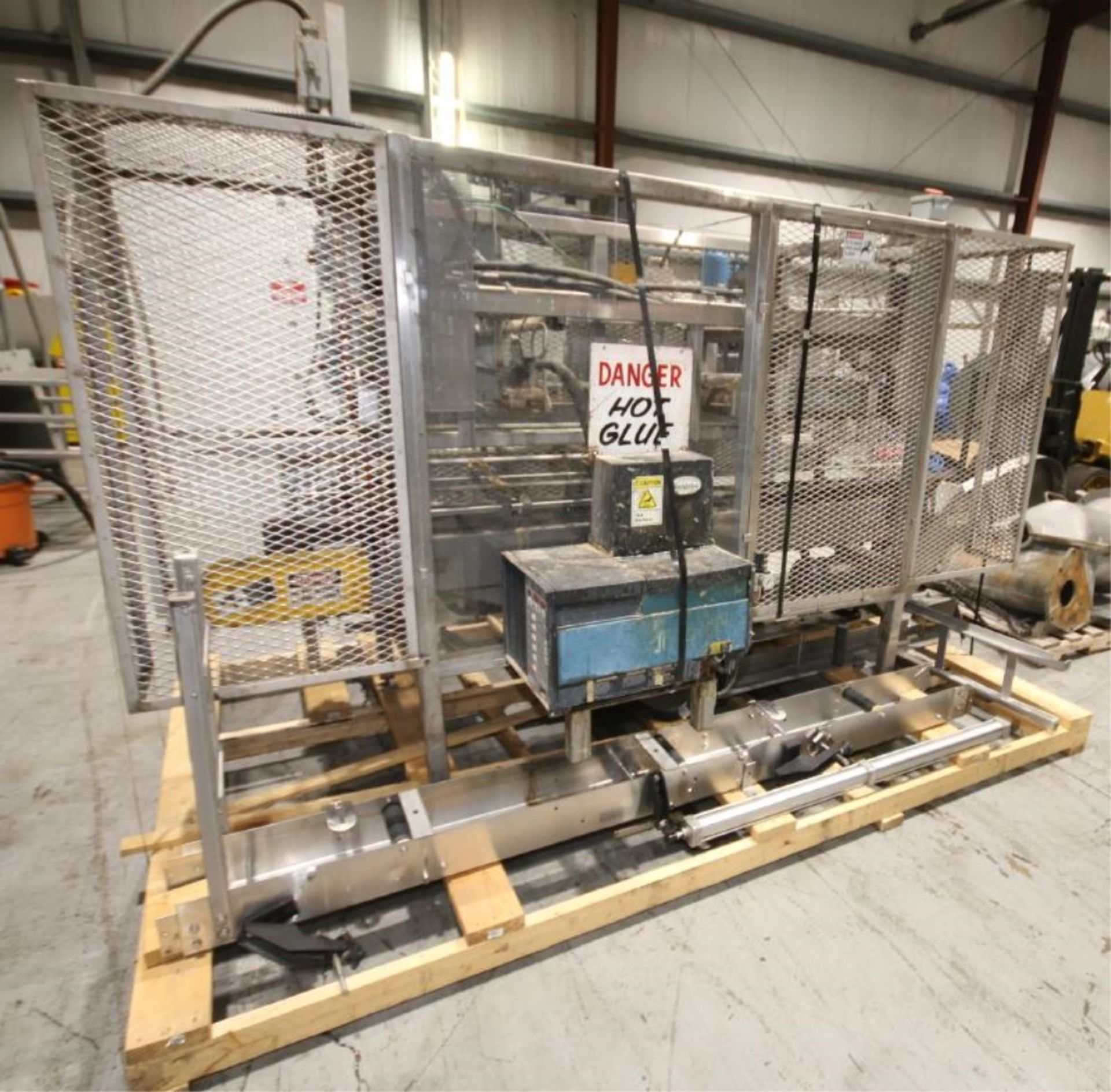 Vector Dynamics S/S Case Sealer, Model VDS-100, with 12" W Belt, Nordson Gluer, with Controls - Image 2 of 10