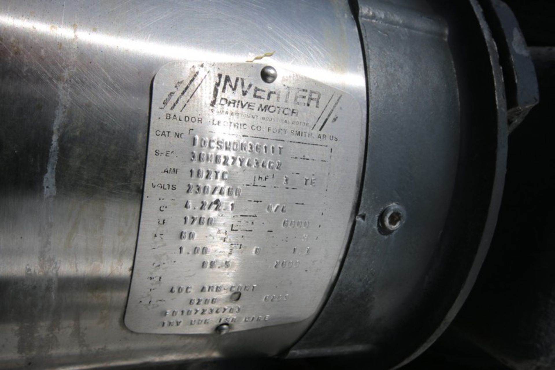 Chester Jenson Aprox. 600 Gallon Cone Bottom Jacket S/S Kettle, Size/Type M70N40C.C, SN 8210-P, with - Image 9 of 9