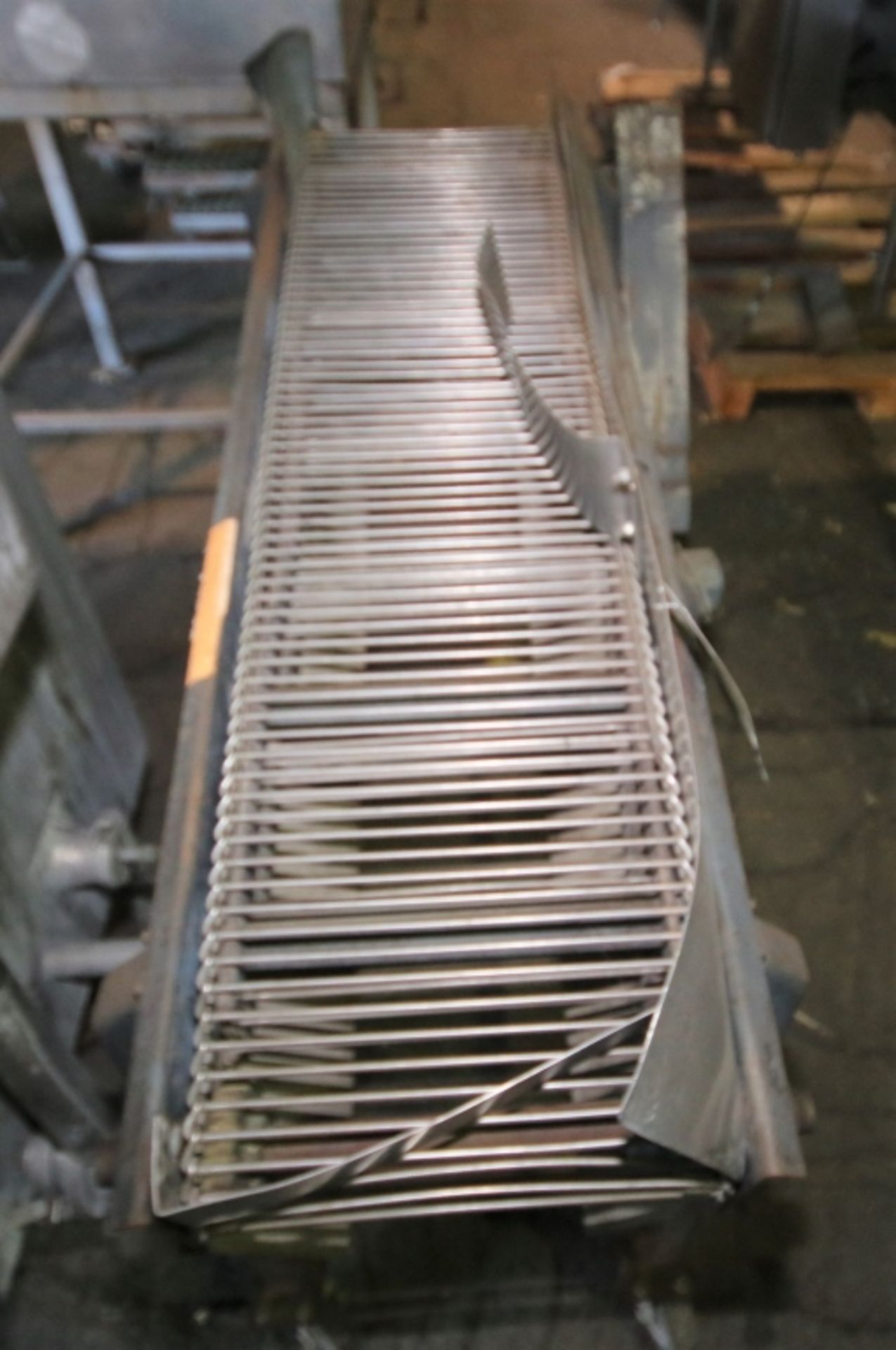 4 ft L Inclined Glazing Conveyor, with 12" W S/S Belt, Up to 39" H with Drive, Mounted on Casters ( - Image 2 of 2