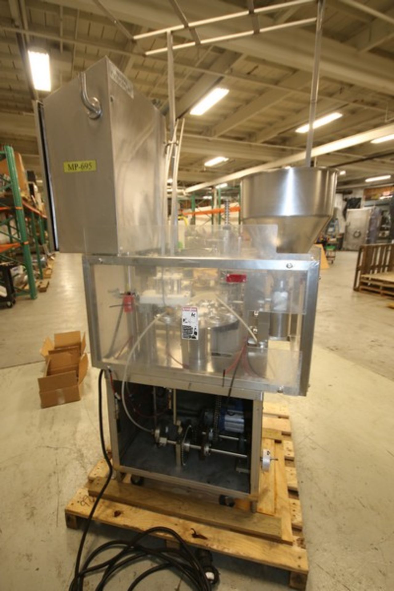 Modern Packaging 8-Station Rotary S/S Cup Filler, Model SR-8DC, SN MP-695, with 2 3/4" Change - Bild 6 aus 13