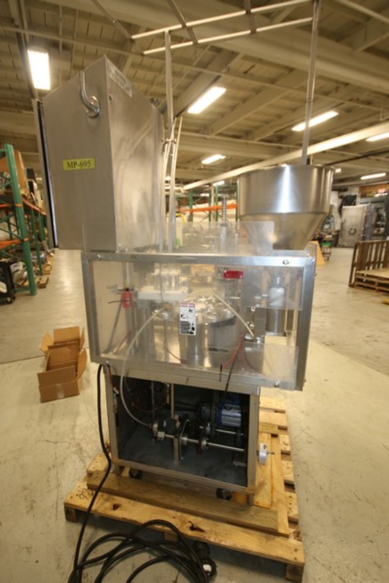 Modern Packaging 8-Station Rotary S/S Cup Filler, Model SR-8DC, SN MP-695, with 2 3/4" Change - Image 6 of 13