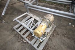 5 hp Drive Mounted on S/S Frame, 1750 RPM, 208-230/460 Volts, 3 Phase (INV#68791) (Located at the