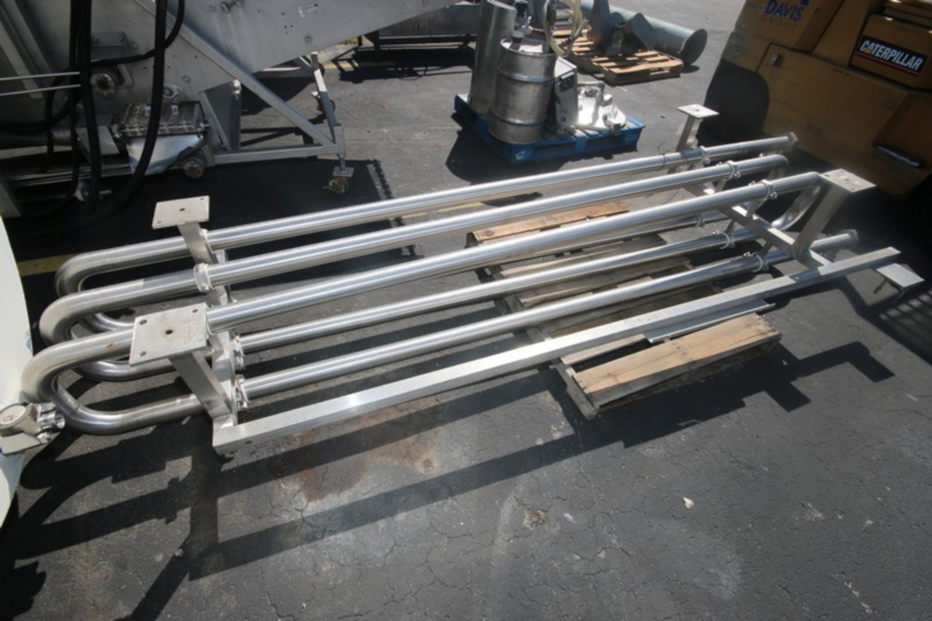 3-Pass 3" S/S Holding Tube, Aprox. 11' L, Mounted on S/S Frame (INv#69014)(LOCATED AT MDG AUCTION - Bild 4 aus 4