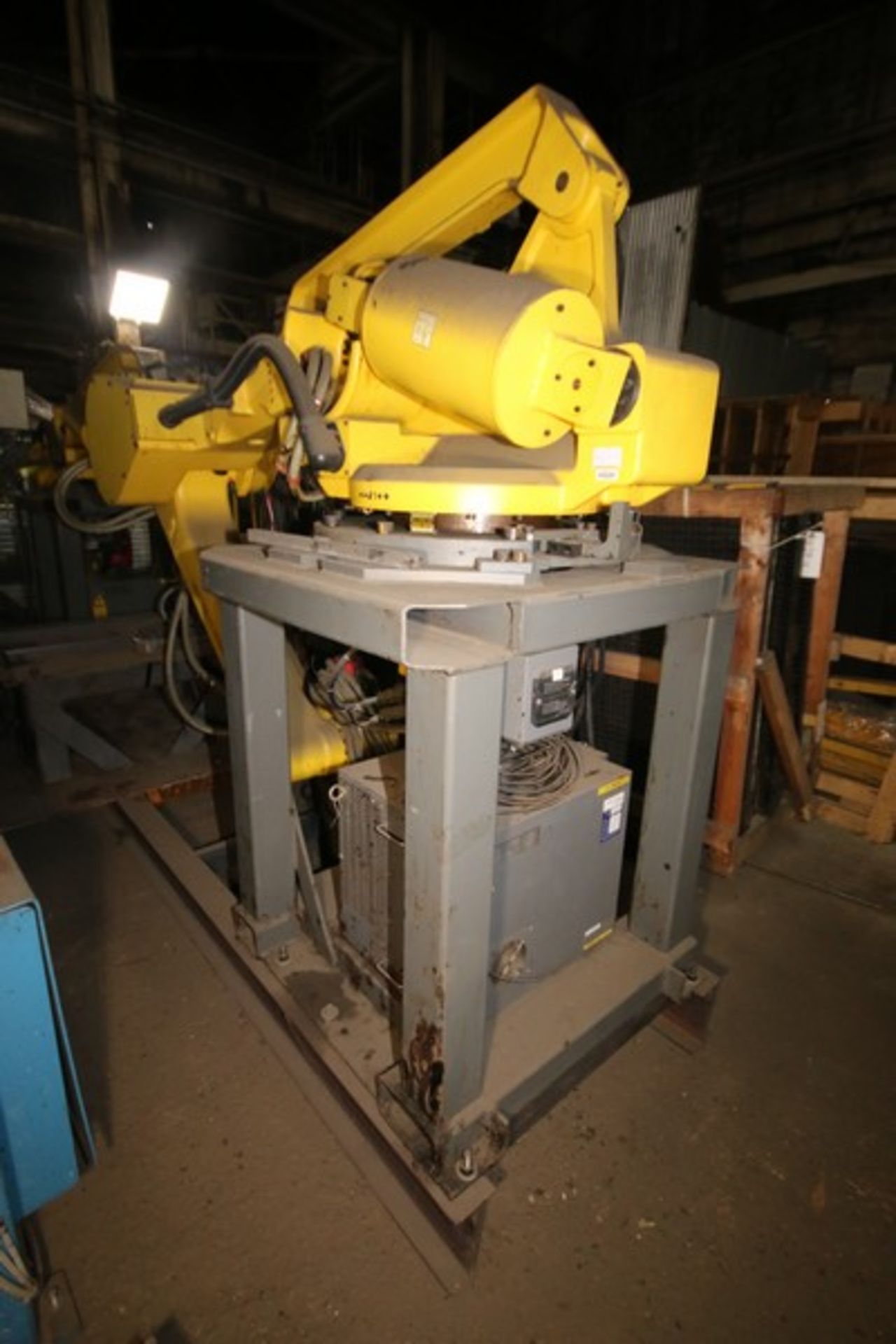 Fanuc Robot, Model M10i HW, with Controller, Mounted on I Beam Frame, with Security Fence (INV# - Image 2 of 10