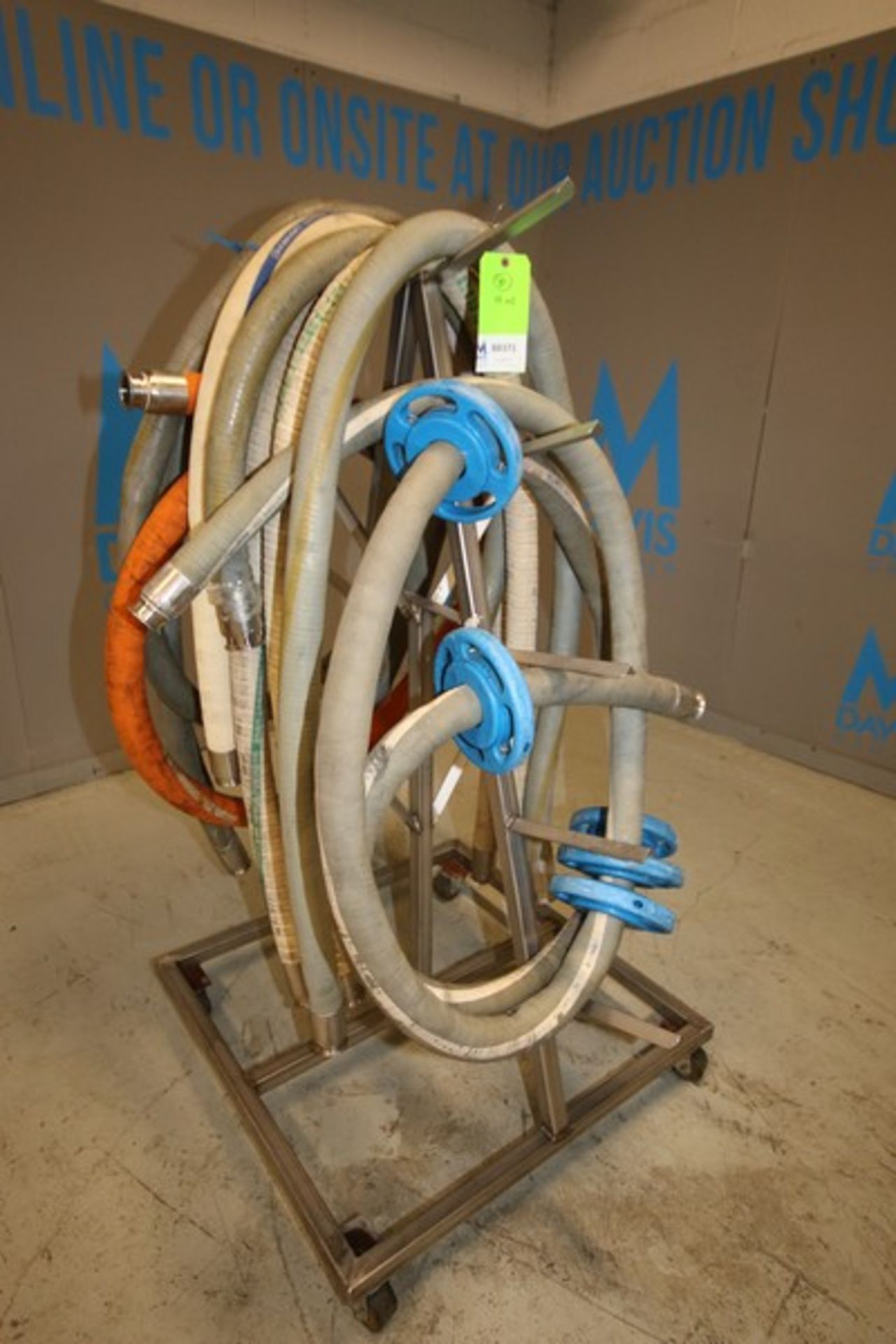 Lot of (8) 2" Transfer Hoses, Clamp Type, (Note: Rack Not Included) (INV#88371)(Located @ the MDG