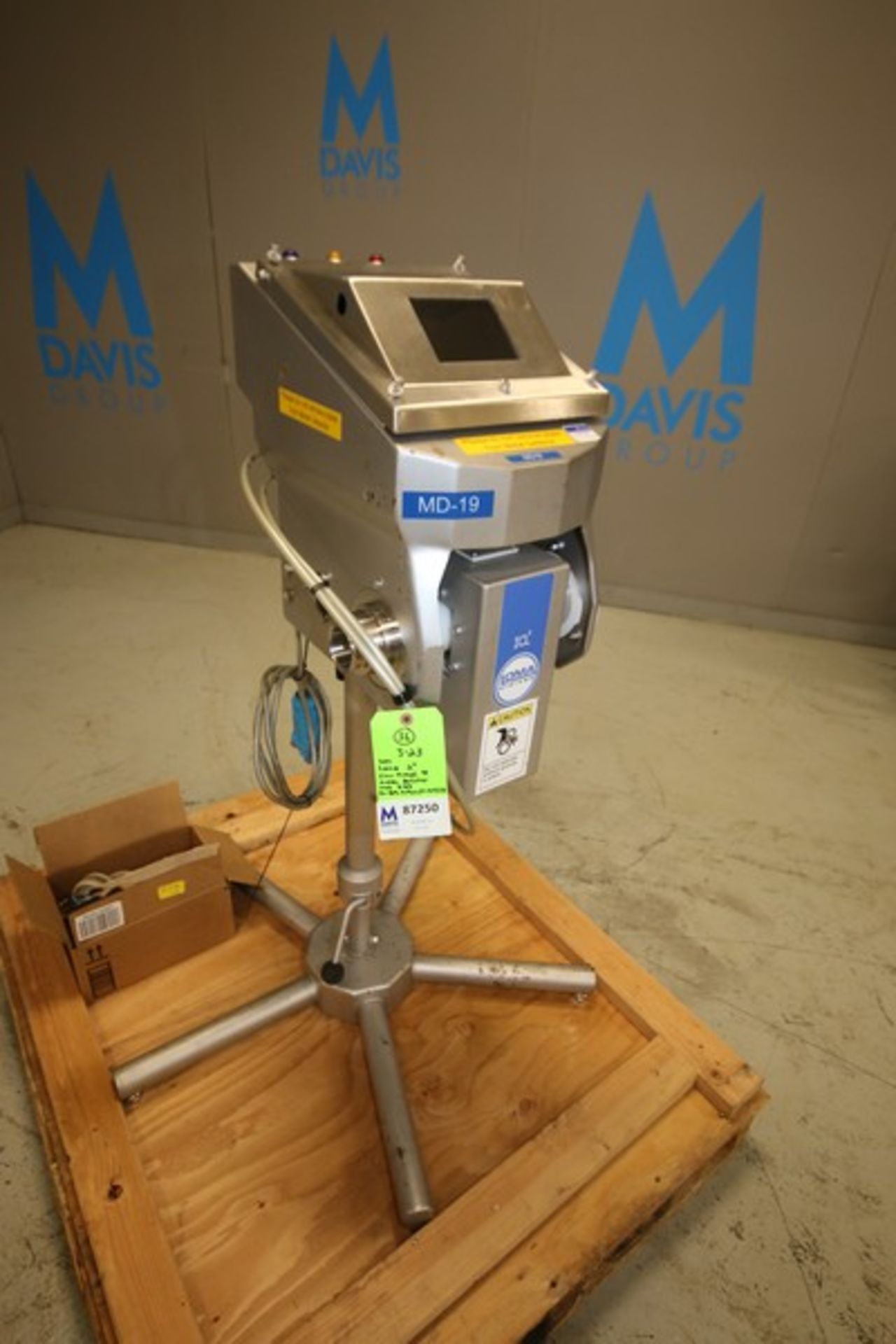 2011 Loma 2" Flow Through S/S Metal Detector, Model IQ3, SN BPL90902ST-16437D, with Clamp Type