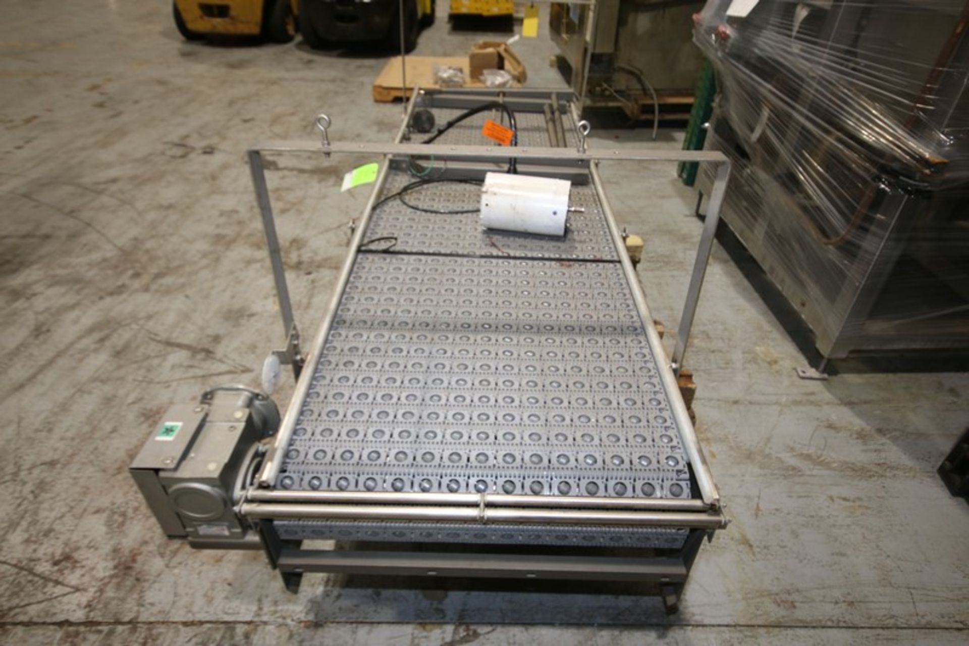 Multi Conveyor LLC 100" L x 29" W S/S Power Belt Conveyor, Job No. DR7F12, with Plastic Intralox - Image 2 of 4