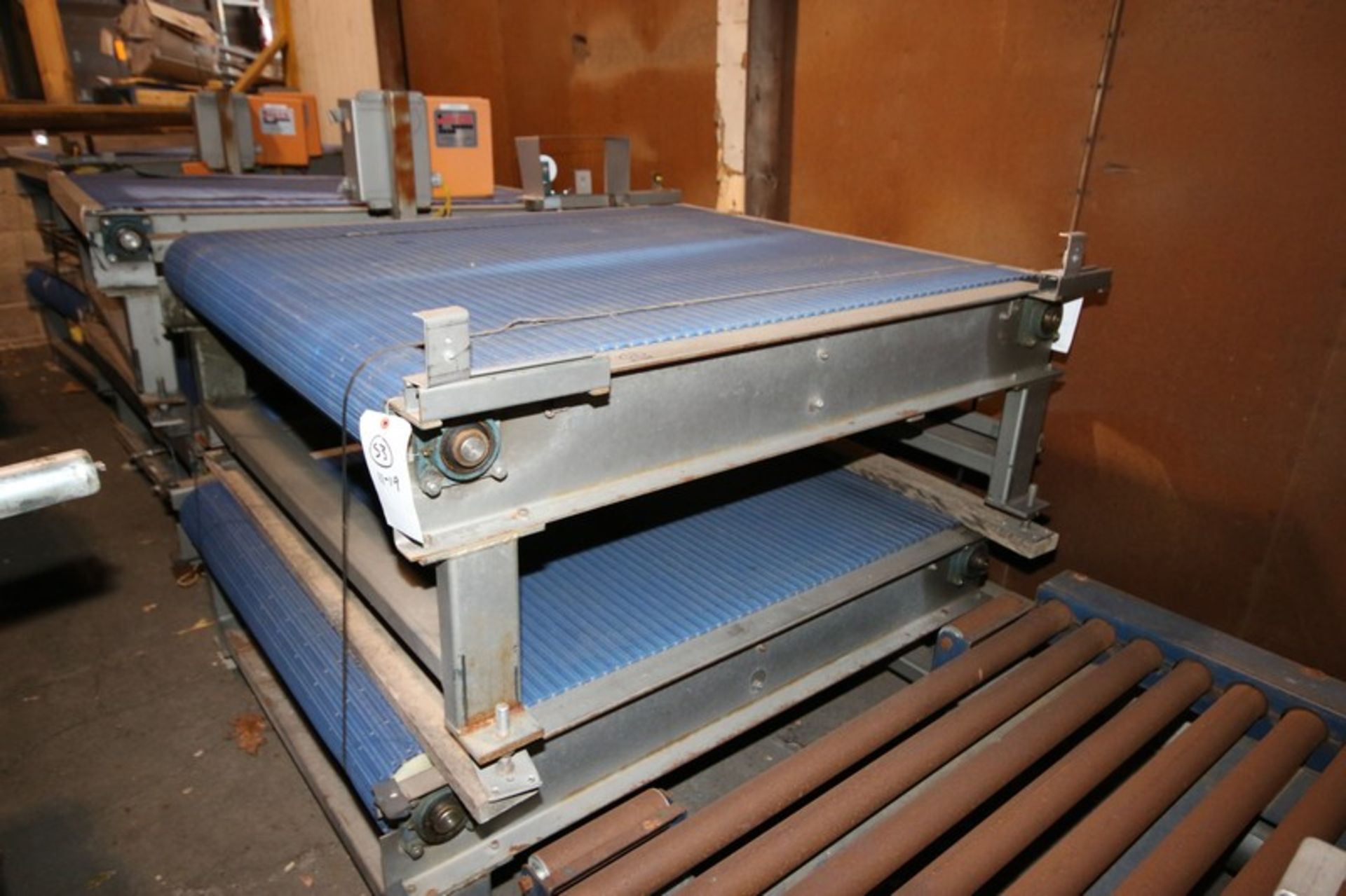 6-Sections of H&CS Conveyors, Overall Dims.: Aprox. 60" L x 64" W x 36" H, with Plastic Blue Belt, - Image 5 of 7