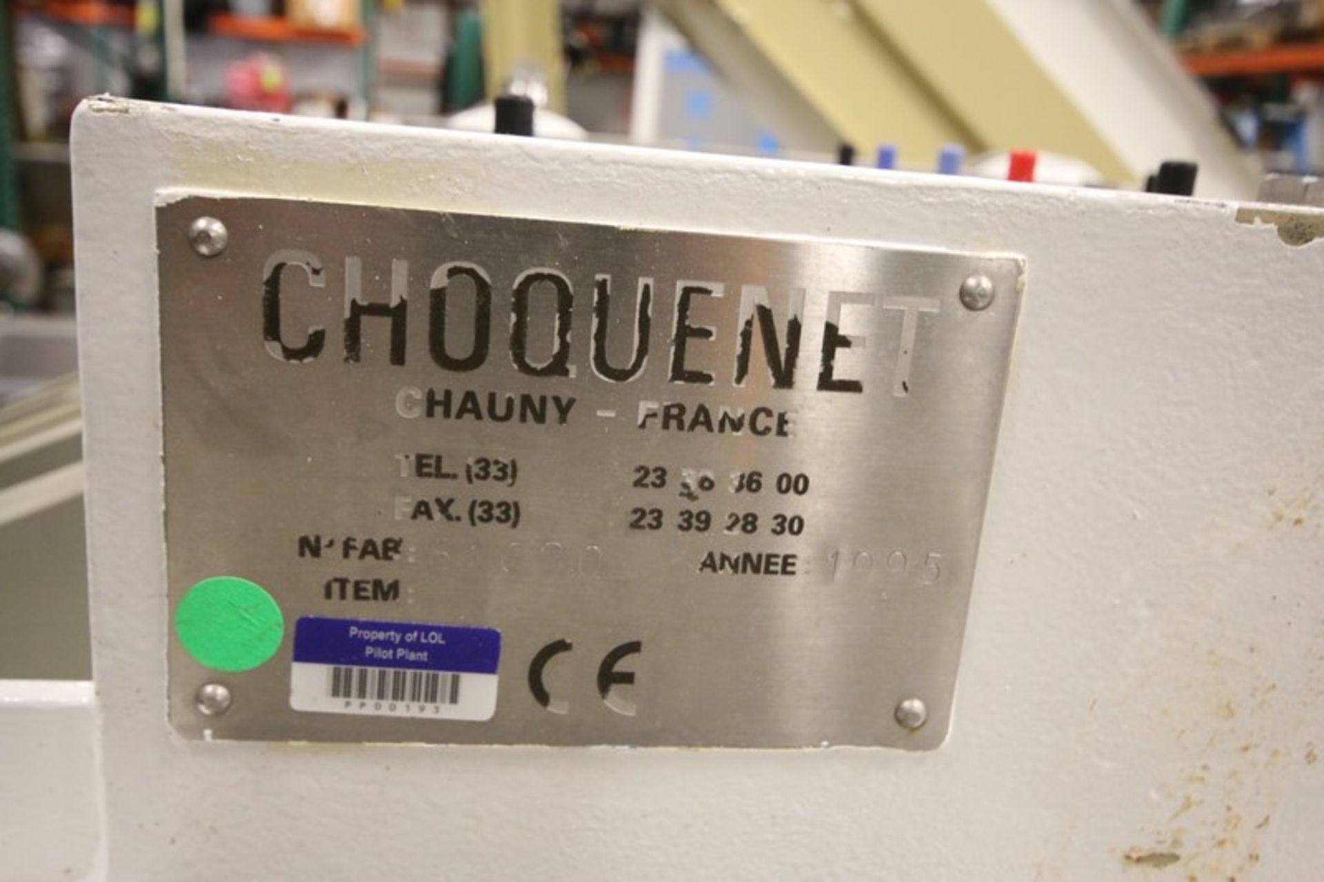 Choquenet 50" H Filter Press, Ref. No. Tirtiaux, Aff: No. WMB1 2000 USA, Ref: No. 81620, with (6) - Image 6 of 7