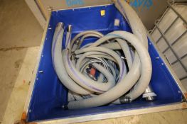 Tote with Assortment of 2" to 3" Transfer Hose, Mostly Clamp Type & Other Hose (INV#87052)(Located @