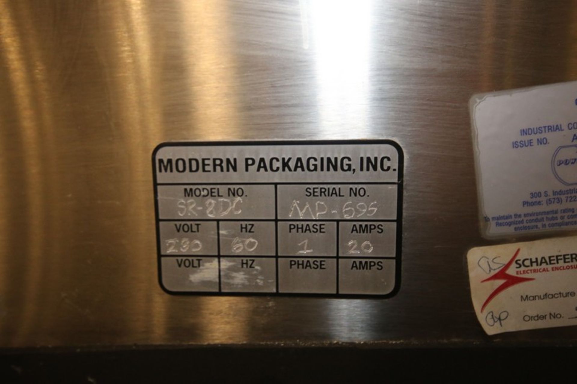 Modern Packaging 8-Station Rotary S/S Cup Filler, Model SR-8DC, SN MP-695, with 2 3/4" Change - Bild 11 aus 13