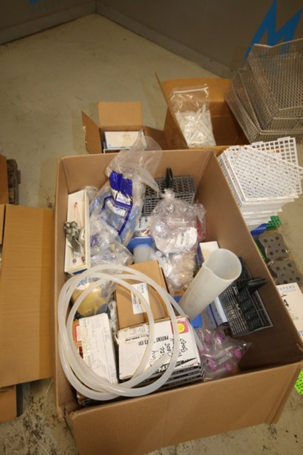 Lot of (2) Pallets of Lab Supplies Including Racks - Image 4 of 5