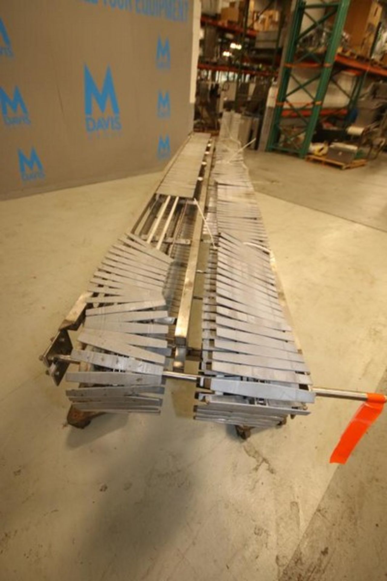 15' L x 29" W x 29" H S/S Conveyor with Dual 10" W Plastic Table Top Chain (Note: No Drive) (INV# - Image 3 of 4