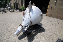 Semco Aprox. 48" H x 52" W Aluminum Powder Hopper, Model Scale Hopper, SN 02080 003065, with Pfening