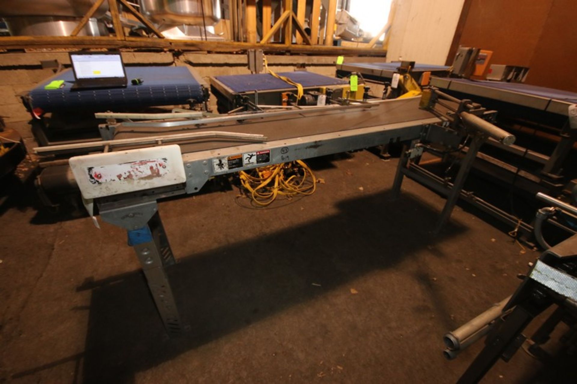 Straight Section of Power Conveyor, with Leeson 1/2 hp Motor, Overall Dims.: Aprox. 97" L x 4' W x - Image 2 of 6